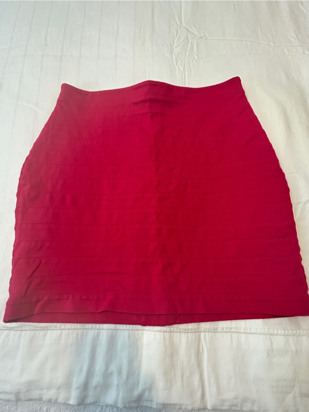 Express Women’s Pink A-Line Tiered Knit Skirt